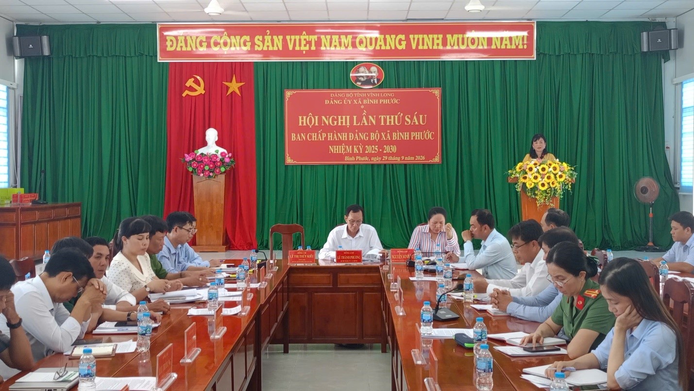 Hội Nghị Lần Thứ sáu Ban Chấp Hành Đảng Bộ Xã Bình Phước, Nhiệm Kỳ 2025 – 2030