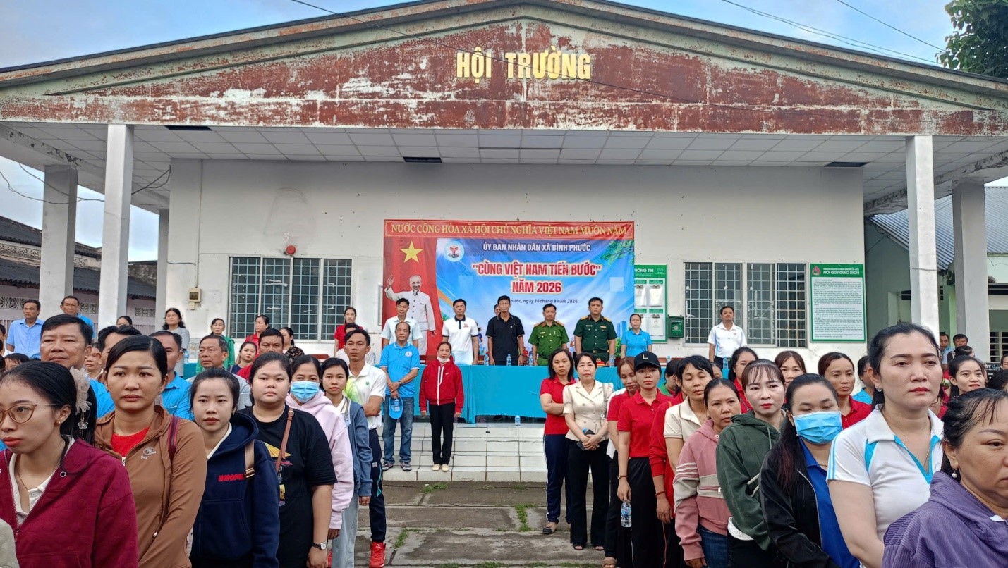 Bình Phước tham gia hoạt động cùng với cả nước chương trình “cùng Việt Nam tiến bước”