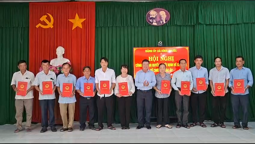 Xã Bình Phước Công Bố Các Nghị Quyết, Quyết Định Về Sắp Xếp, Thành Lập Chi Bộ Ấp Và Công Tác Cán Bộ Năm 2026